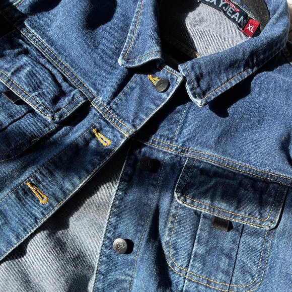 Roxy X Quiksilver Collaboration Classic Blue Denim Jean Jacket! Women XL - Picture 7 of 12